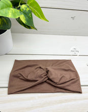 Load image into Gallery viewer, Espresso Front Knot Headband