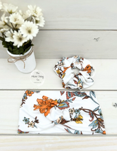 Load image into Gallery viewer, Ivory Vintage Botanical Front Knot Headband