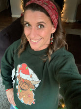 Load image into Gallery viewer, Red Christmas Sweater Front Knot Headband