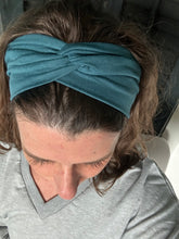 Load image into Gallery viewer, Teal Front Knot Headband