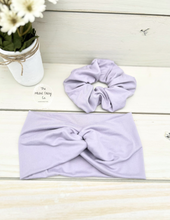 Load image into Gallery viewer, Lavender Front Knot Headband