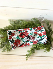 Load image into Gallery viewer, Christmas Floral Front Knot Headband