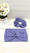Load image into Gallery viewer, Dusty Purple Front Knot Headband