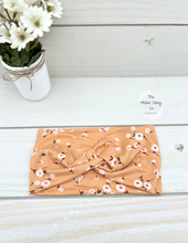 Load image into Gallery viewer, Butterscotch Daisies Front Knot Headbands