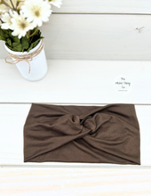 Load image into Gallery viewer, Coffee Front Knot Headband