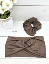 Load image into Gallery viewer, Coffee Front Knot Headband