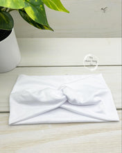 Load image into Gallery viewer, White Front Knot Headband