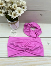 Load image into Gallery viewer, Bubblegum Pink Front Knot Headband