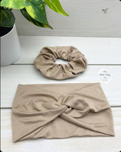 Load image into Gallery viewer, Latte Front Knot Headband