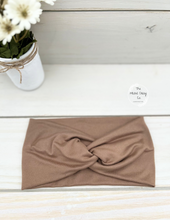 Load image into Gallery viewer, Hazelnut Front Knot Headband