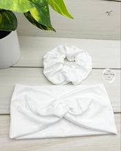 Load image into Gallery viewer, Ivory Front Knot Headband