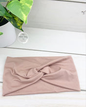 Load image into Gallery viewer, Blush Taupe Front Knot Headband