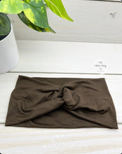 Load image into Gallery viewer, Coffee Front Knot Headband