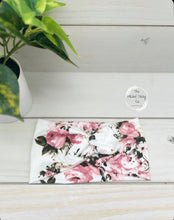 Load image into Gallery viewer, Pink Roses Front Knot Headband