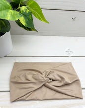 Load image into Gallery viewer, Latte Front Knot Headband