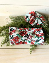 Load image into Gallery viewer, Christmas Floral Front Knot Headband