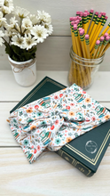 Load image into Gallery viewer, Books Pencils Flowers Front Knot Headband