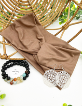 Load image into Gallery viewer, Espresso Front Knot Headband