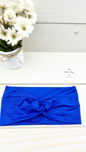 Load image into Gallery viewer, Royal Blue Front Knot Headband
