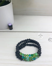 Load image into Gallery viewer, Green Iridescent Diffuser Bracelet
