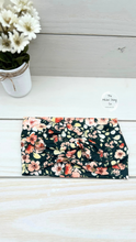 Load image into Gallery viewer, Dark Green Orange Floral Headband
