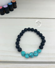 Load image into Gallery viewer, Turquoise Hearts Diffuser Bracelet
