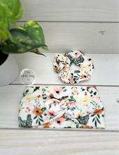 Load image into Gallery viewer, Chicken Floral Scrunchie
