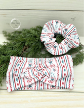 Load image into Gallery viewer, Ribbed Christmas Bows Front Knot Headband
