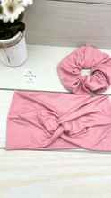 Load image into Gallery viewer, Dusty Pink Front Knot Headband
