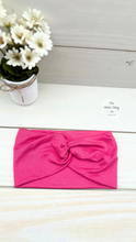Load image into Gallery viewer, Magenta Pink Front Knot Headband
