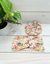 Load image into Gallery viewer, Stamped Floral Scrunchie
