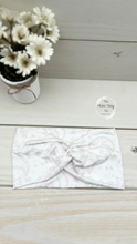 Load image into Gallery viewer, Ivory Bandana Front Knot Headband
