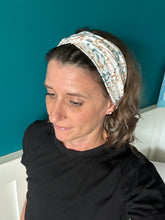 Load image into Gallery viewer, Stamped Leaves Front Knot Headband
