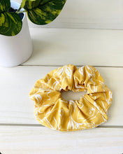 Load image into Gallery viewer, Mustard Botanical Scrunchie
