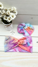 Load image into Gallery viewer, Purple Orange Tie Dye Scrunchie

