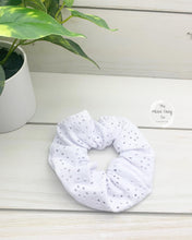 Load image into Gallery viewer, White Eyelet Scrunchie
