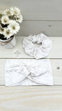 Load image into Gallery viewer, Ivory Bandana Scrunchie
