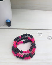Load image into Gallery viewer, Hot Pink Trio Diffuser Bracelet
