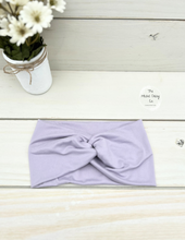 Load image into Gallery viewer, Lavender Front Knot Headband
