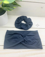 Load image into Gallery viewer, Charcoal Scrunchie

