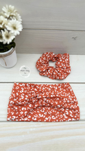 Load image into Gallery viewer, Terracotta Cheetah Scrunchie

