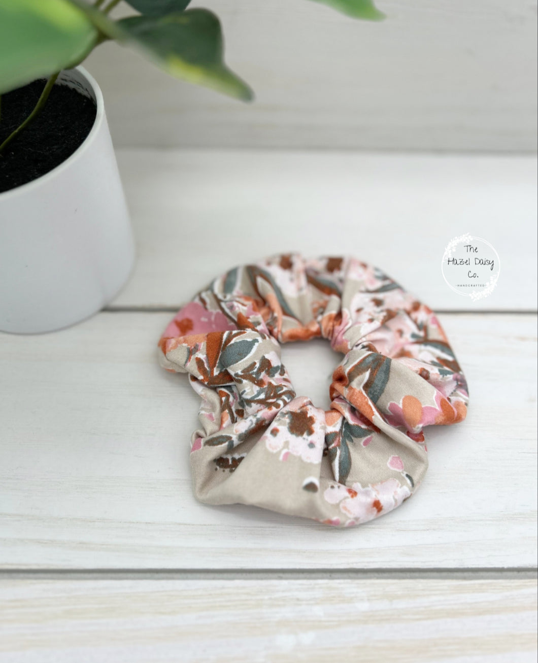 Vintage Botanical Scrunchie