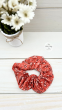 Load image into Gallery viewer, Red Bandana Scrunchie
