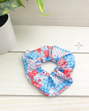 Load image into Gallery viewer, Patriotic Patchwork Scrunchie
