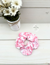 Load image into Gallery viewer, Antique Pink Roses Scrunchie
