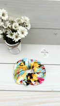Load image into Gallery viewer, Sunflower Floral Scrunchie

