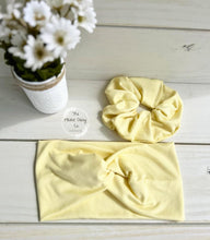 Load image into Gallery viewer, Butter Yellow Front Knot Headband
