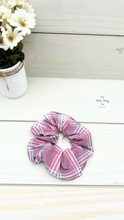 Load image into Gallery viewer, Mauve Plaid Scrunchie
