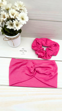 Load image into Gallery viewer, Magenta Pink Front Knot Headband
