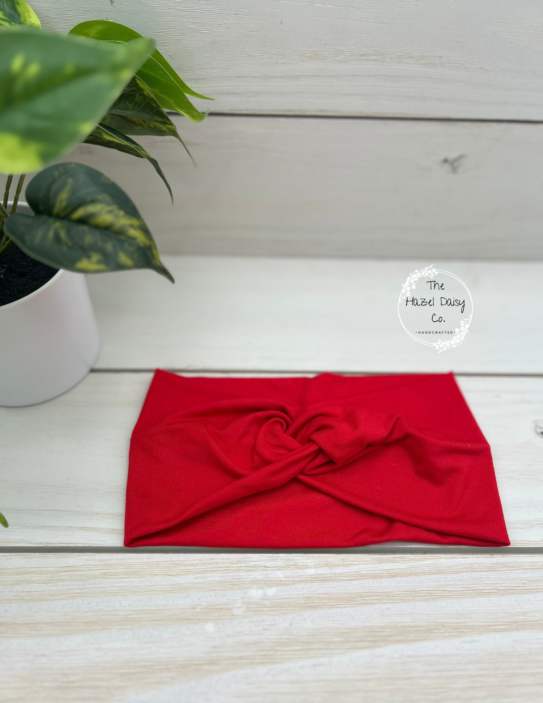 Red Front Knot Headband